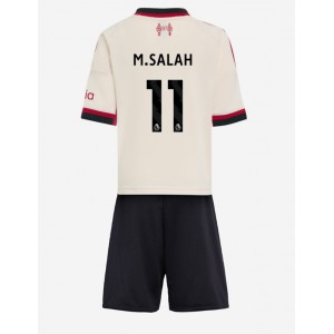 Fotbalové Dres Liverpool Mohamed Salah #11 Dětské Venkovní Oblečení 2025-26 Krátký Rukáv (+ trenýrky)